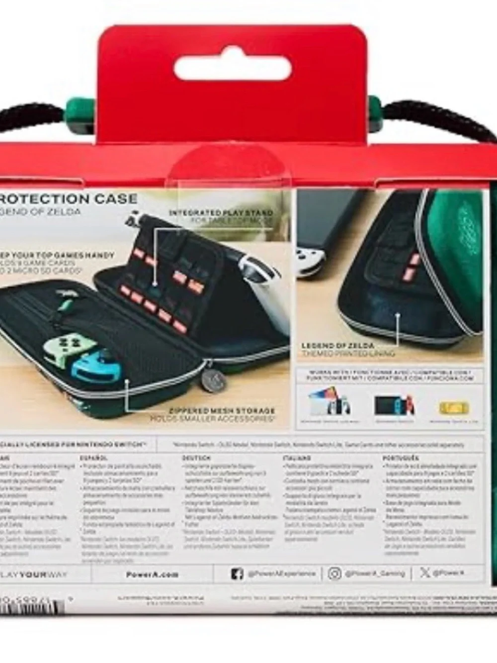 Nintendo Zelda Themed Green Hard Carry Case